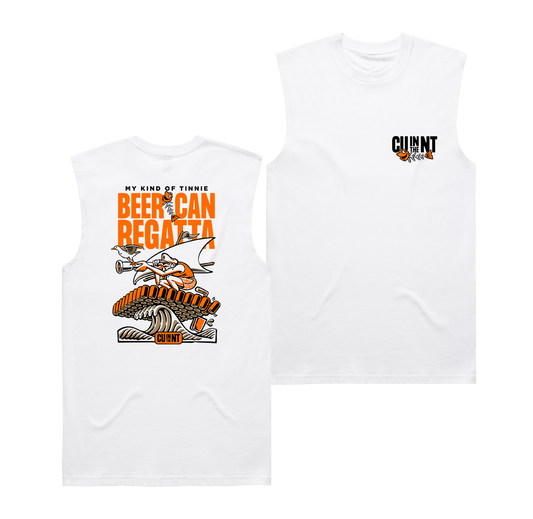 Beer Can Regatta Muscle Tee White