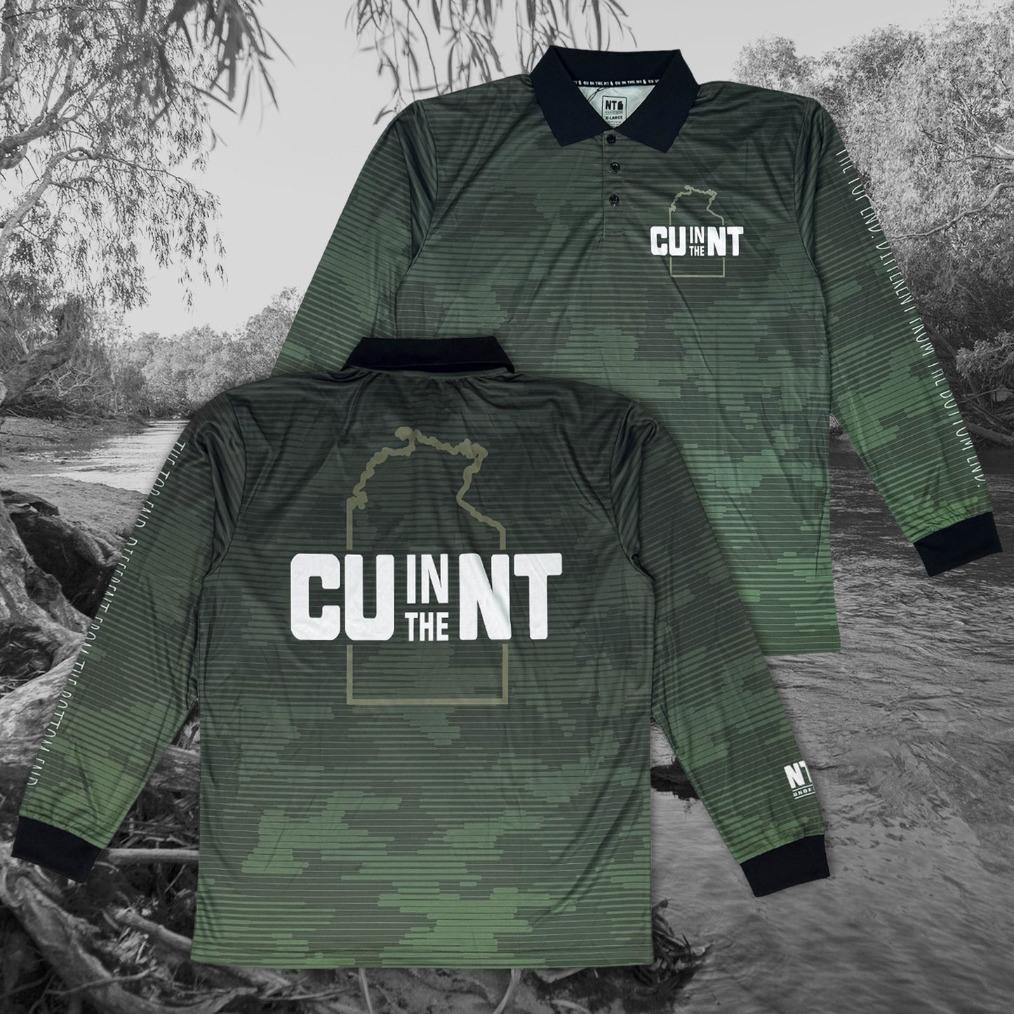 Pine Gap Camo Fishing Jersey