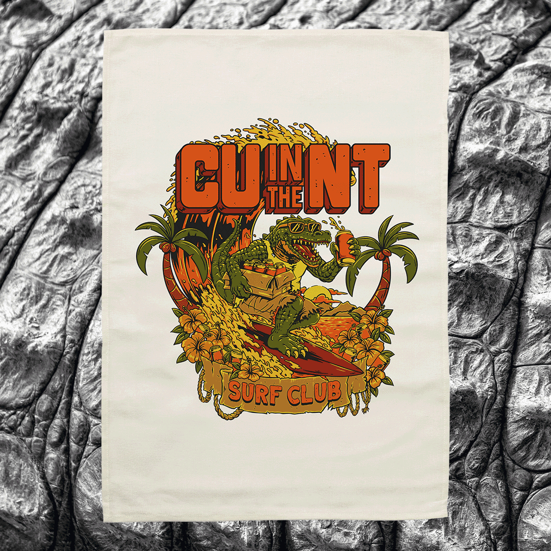 NT Surf Club Tea Towel Ecru