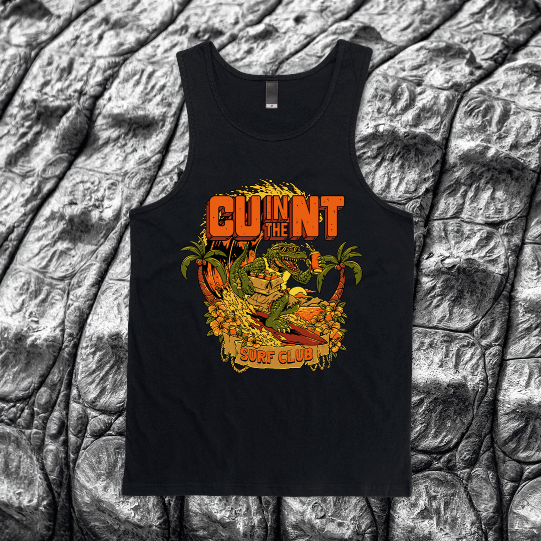NT Surf Club Singlet Black