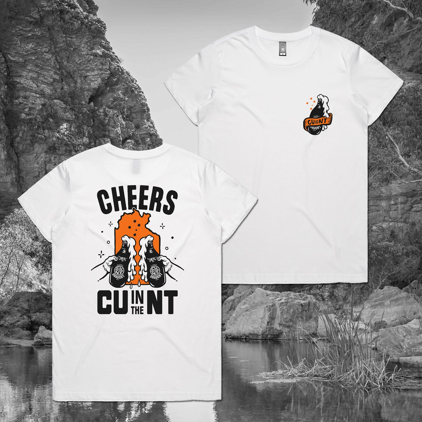 Cheers Ladies Tee White