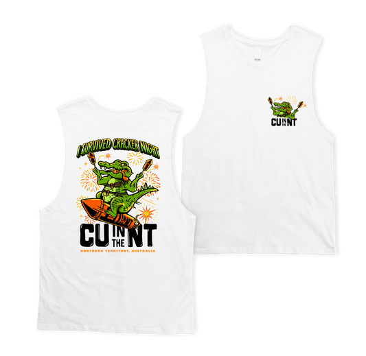 Cracker Night 2024 Muscle Tee White Muscle NT Unofficial
