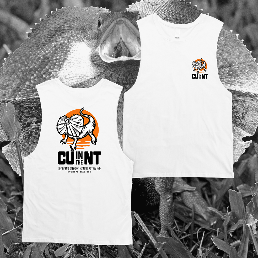 Frilled Lizard V2 Muscle Tee White Muscle NT Unofficial