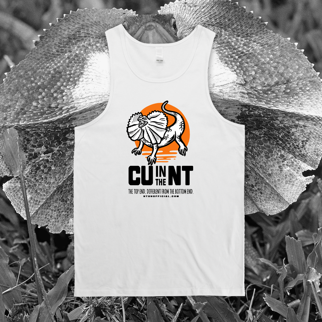 Frilled Lizard V2 Singlet White Singlets NT Unofficial