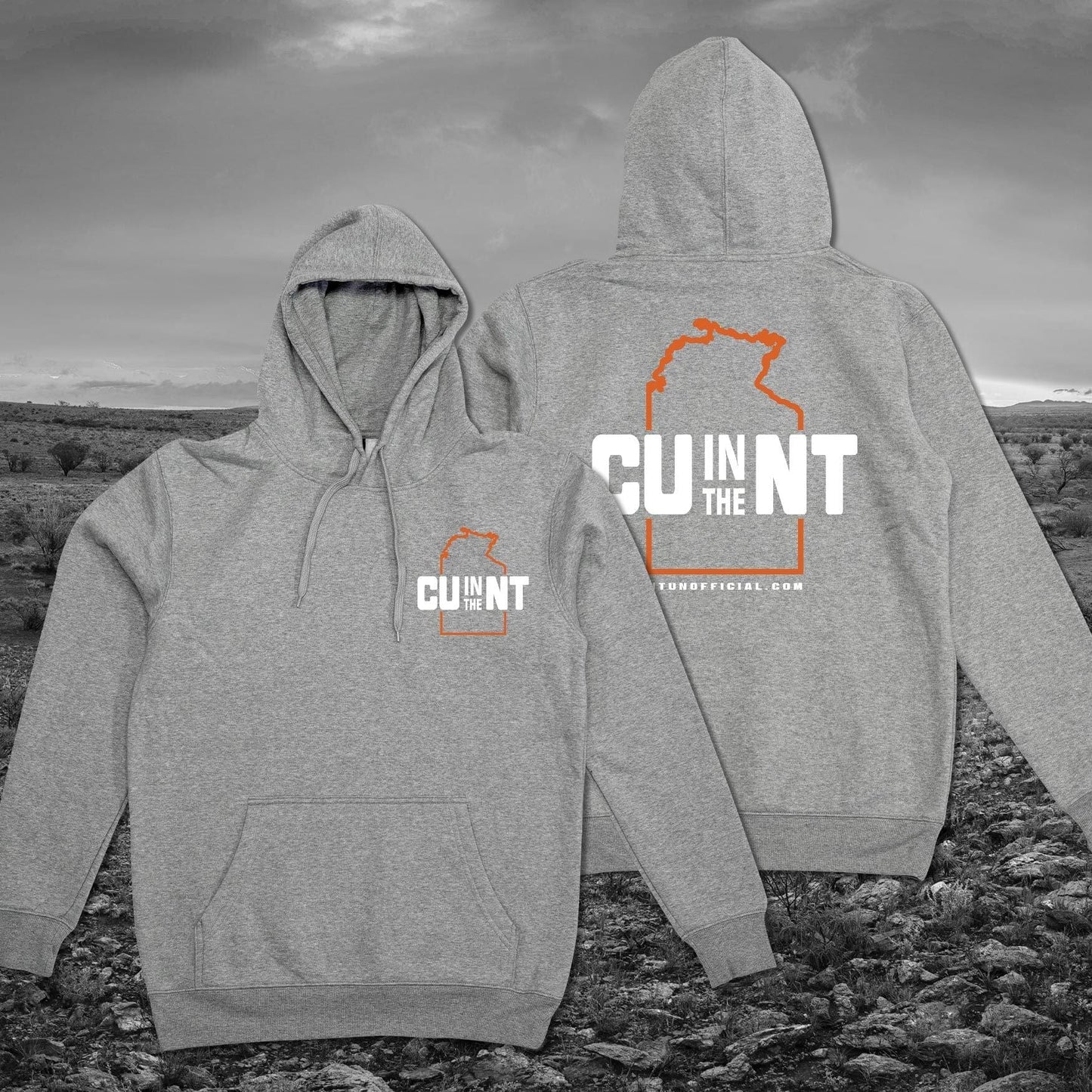 NT Territory Hoodie Grey Hoodie NT Unofficial