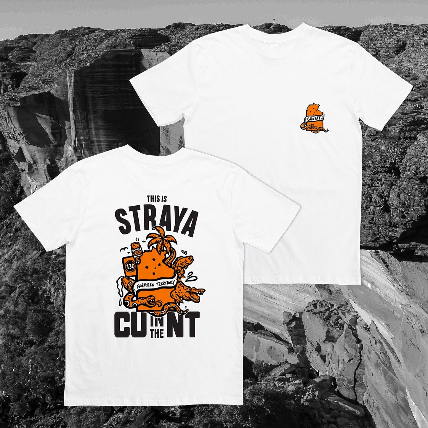 Straya' 2023 Tee White Shirts NT Unofficial