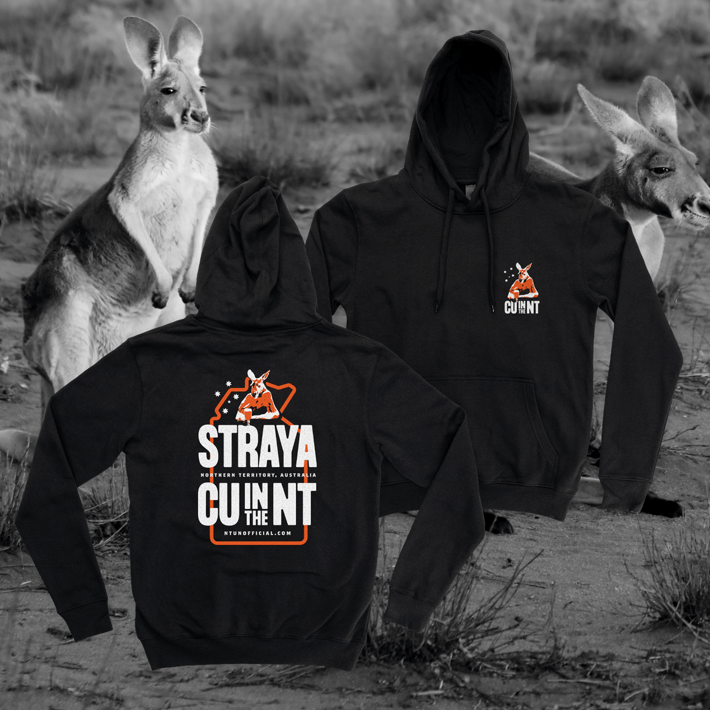 Straya CU in the NT Hoodie Black Hoodie NT Unofficial