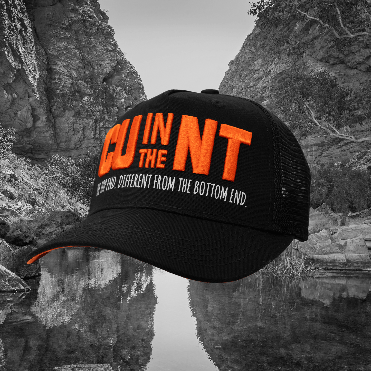 Territory Black Trucker Cap Trucker NT Unofficial