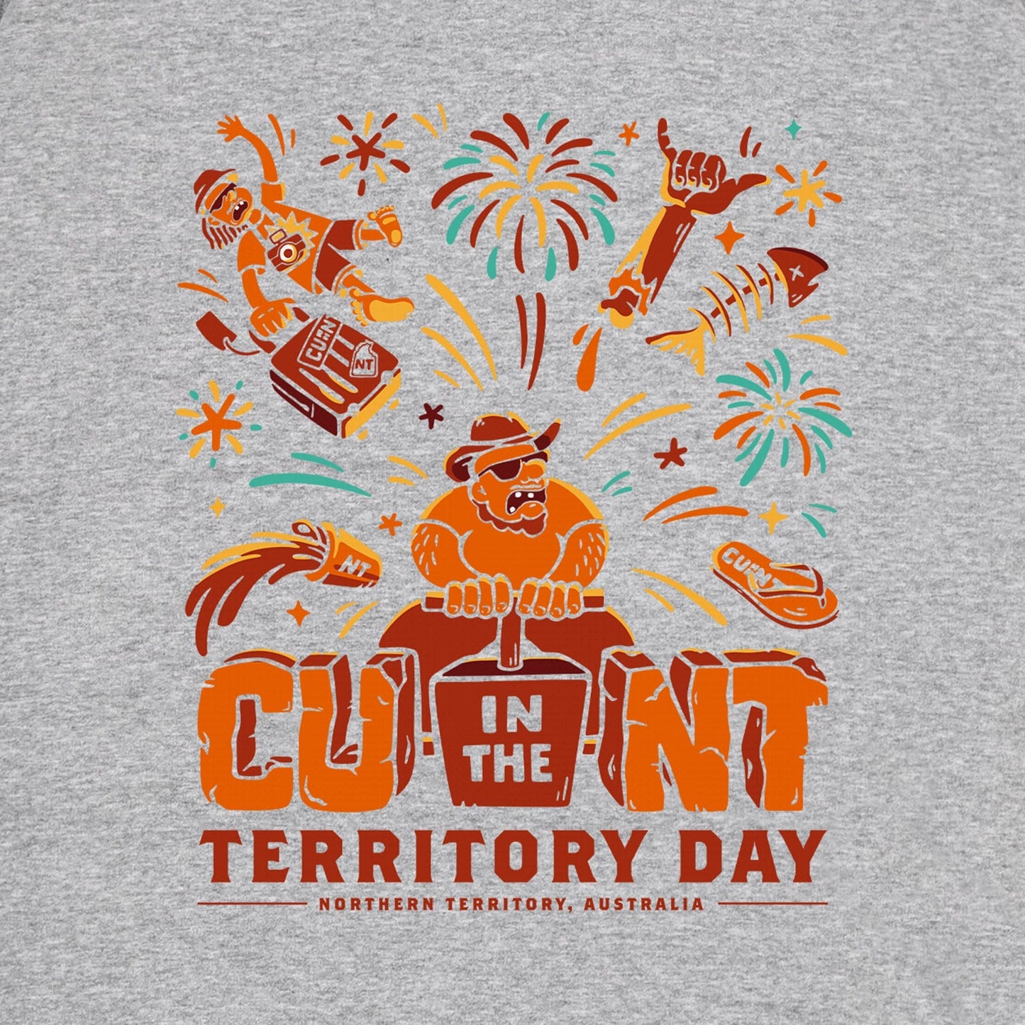 Territory Day 2023 Hoodie Grey Hoodie NT Unofficial