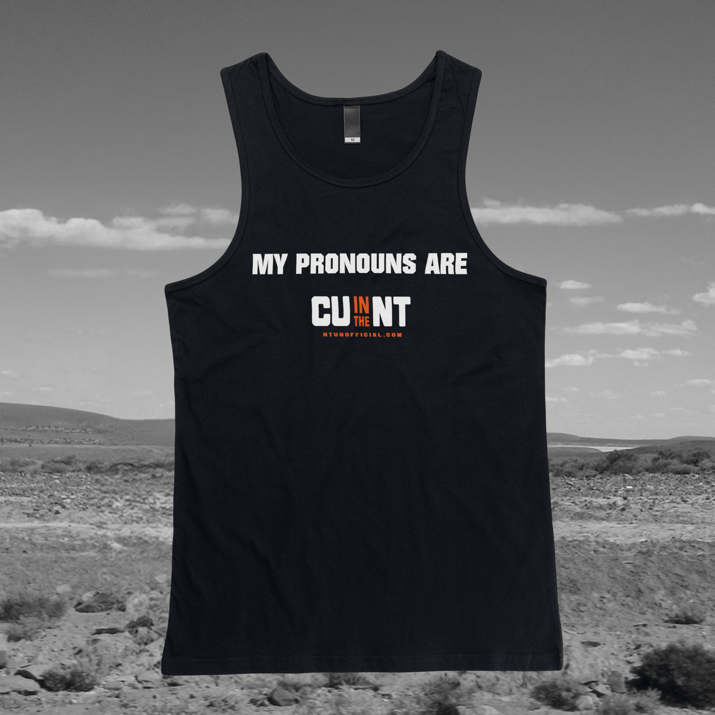 Territory Pronouns Singlet Black Singlets NT Unofficial