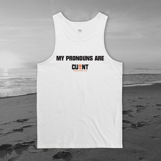 Territory Pronouns Singlet White Singlets NT Unofficial