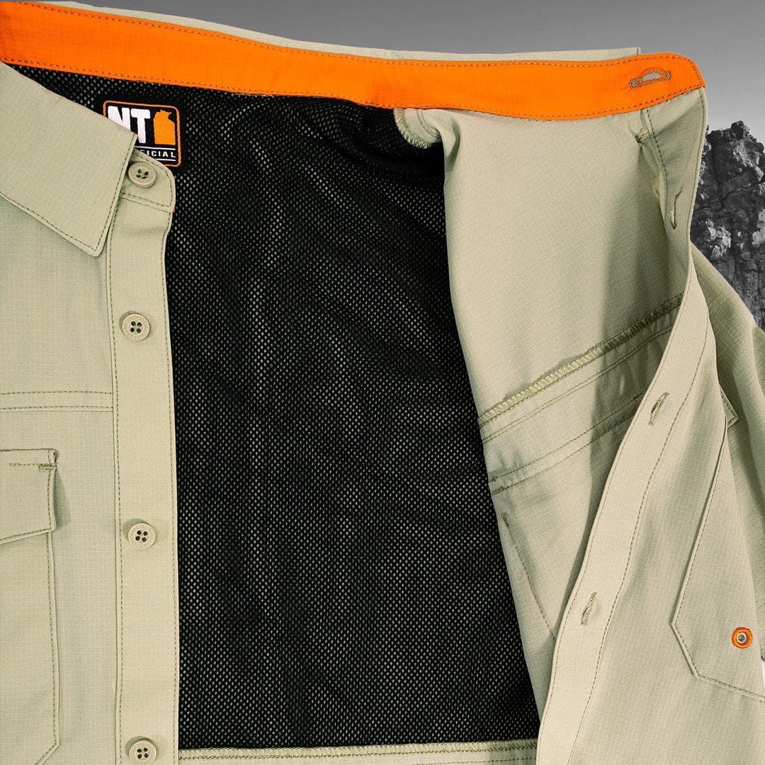 Women's Long Sleeve Adventure Shirt Khaki NT Unofficial