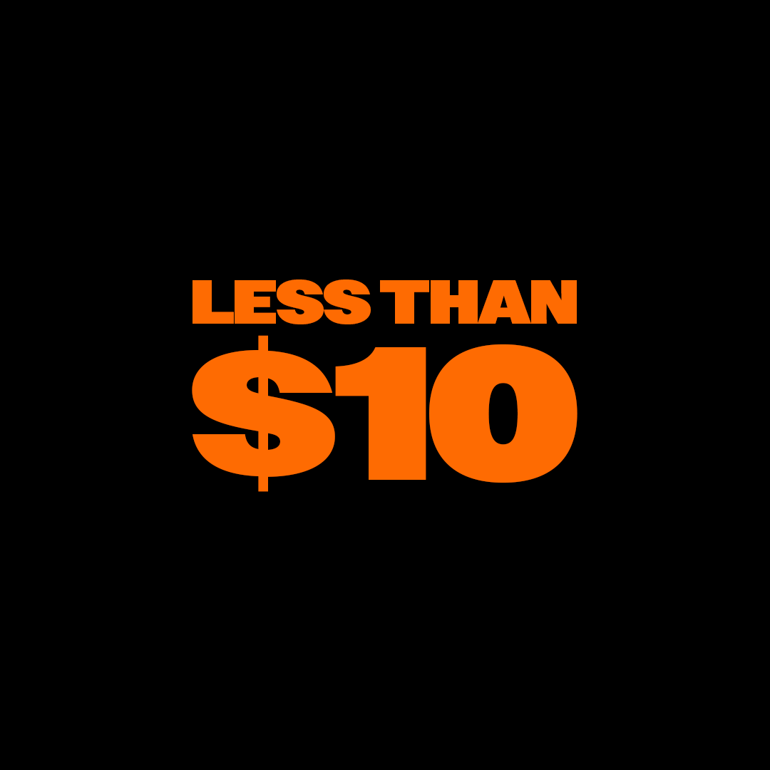 UNDER $10