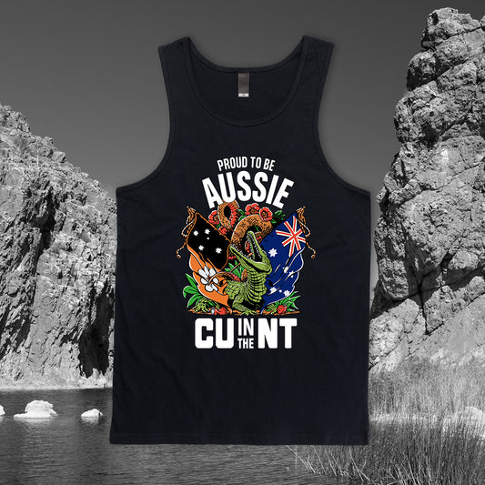 Aussie Pride Singlet Black
