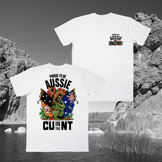 Aussie Pride Tee White