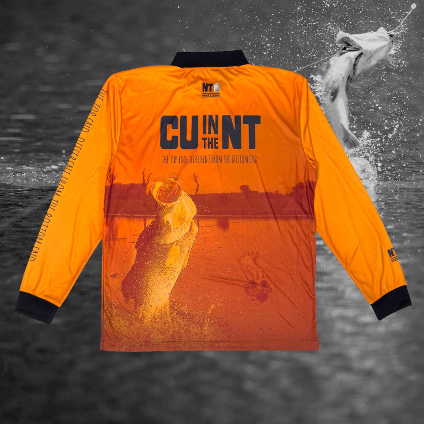 Orange Barra Fishing Jersey