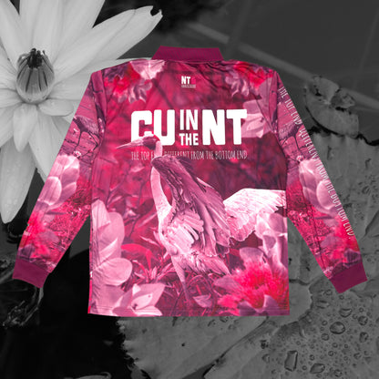 Pink Brolga Fishing Jersey (Unisex)