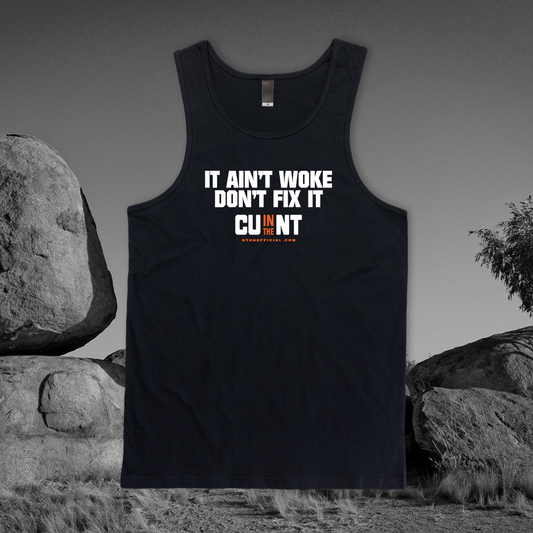 It Aint Woke Singlet Black