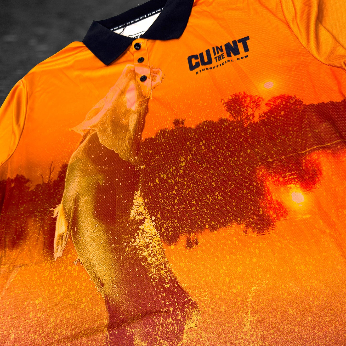 Orange Barra Fishing Jersey