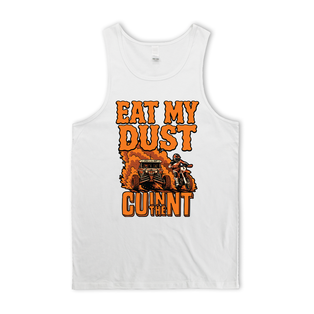 Eat My Dust Singlet White