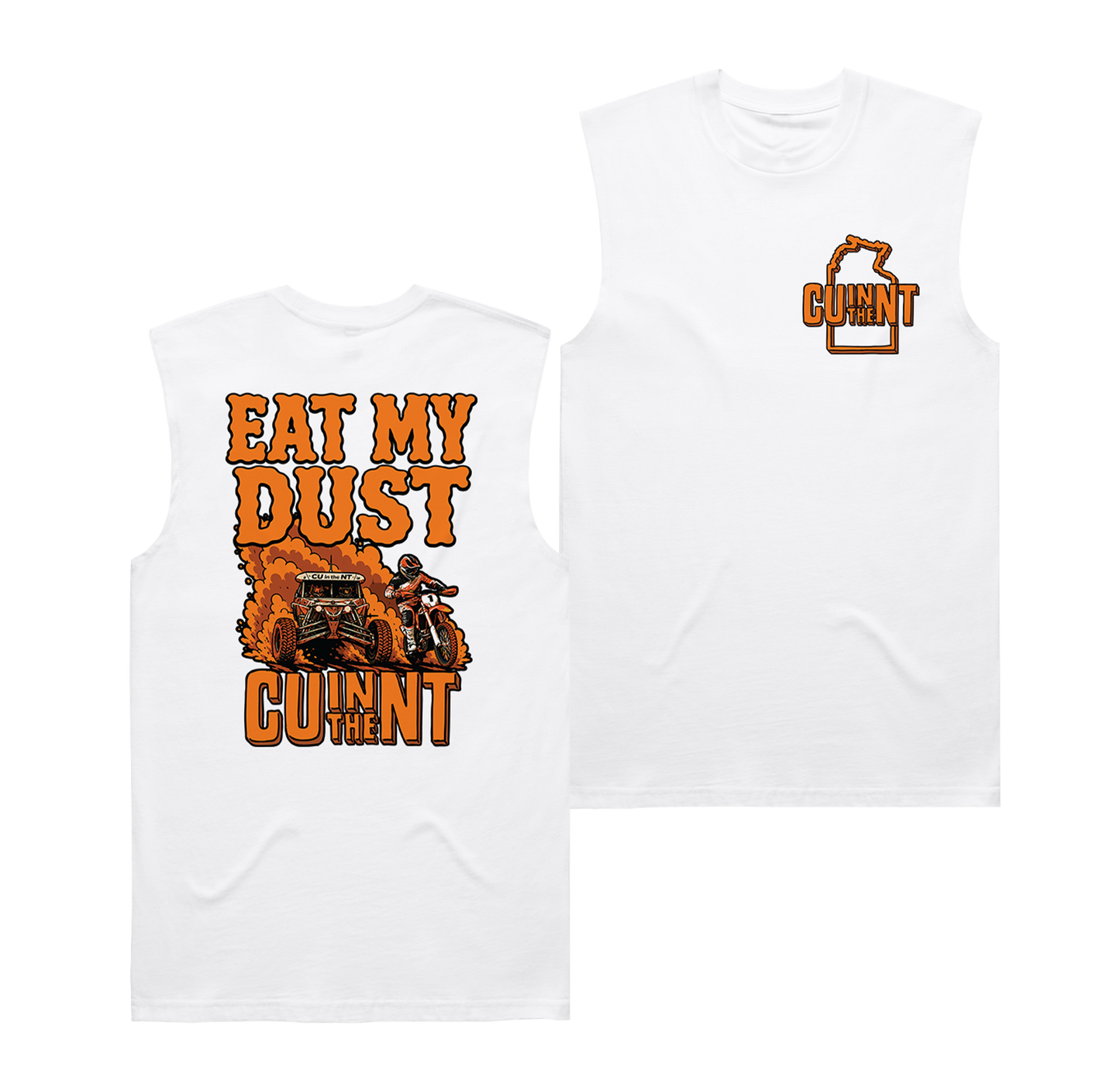 Eat My Dust Muscle White