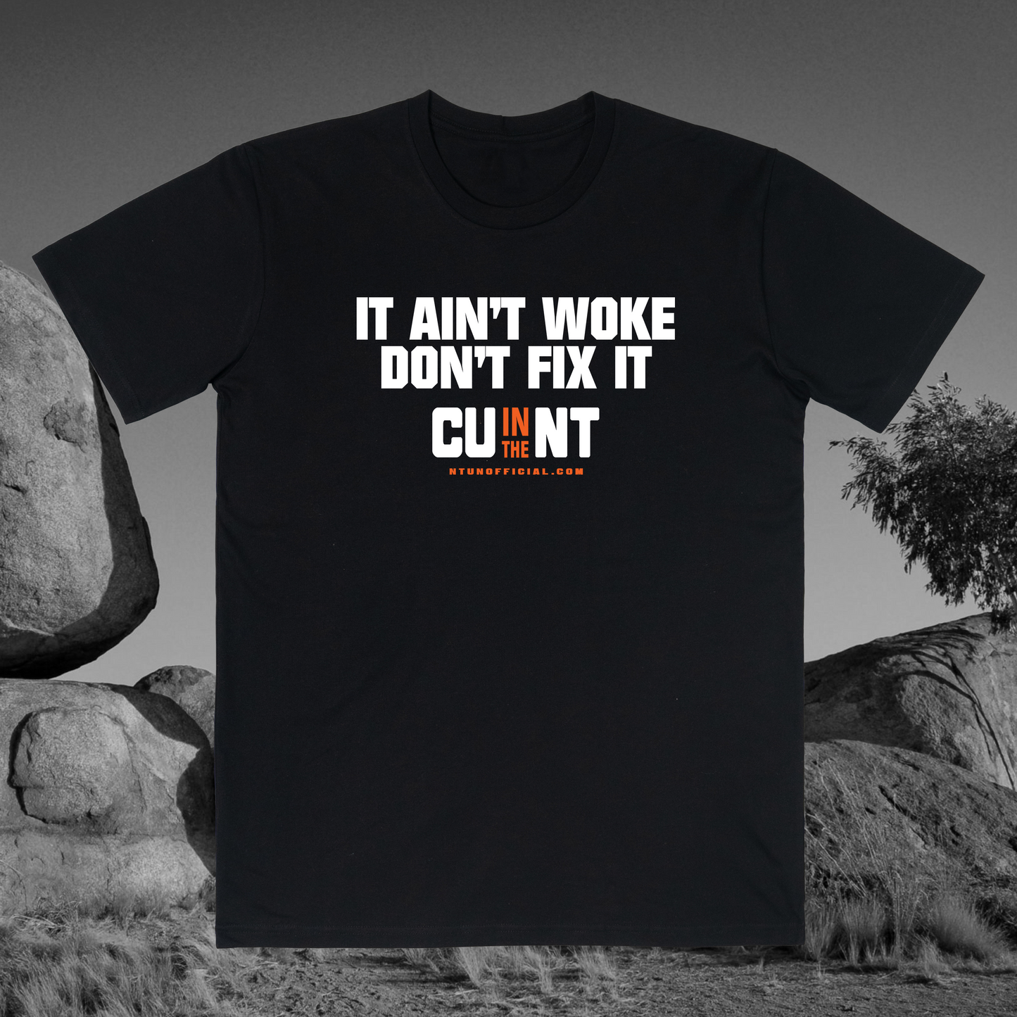 It Aint Woke Tee Black