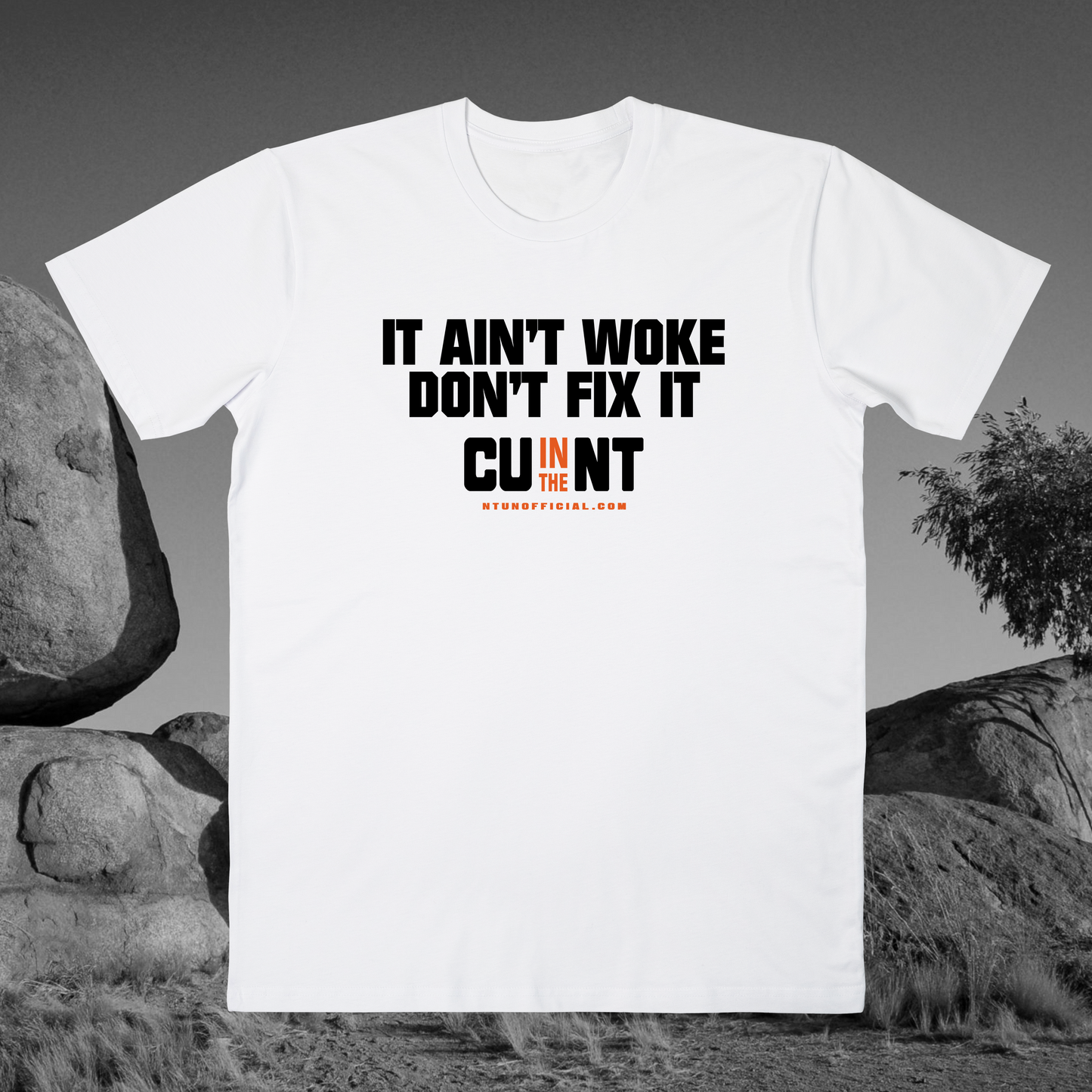 It Aint Woke Tee White