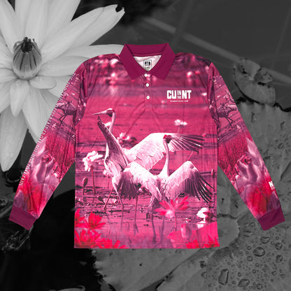 Pink Brolga Fishing Jersey (Unisex)
