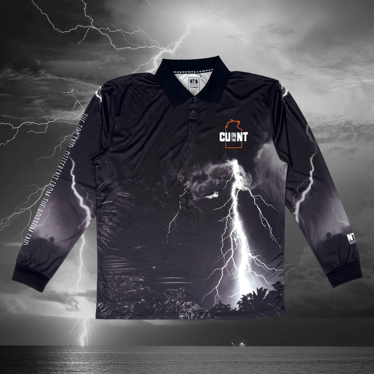 Monsoon Black Fishing Jersey