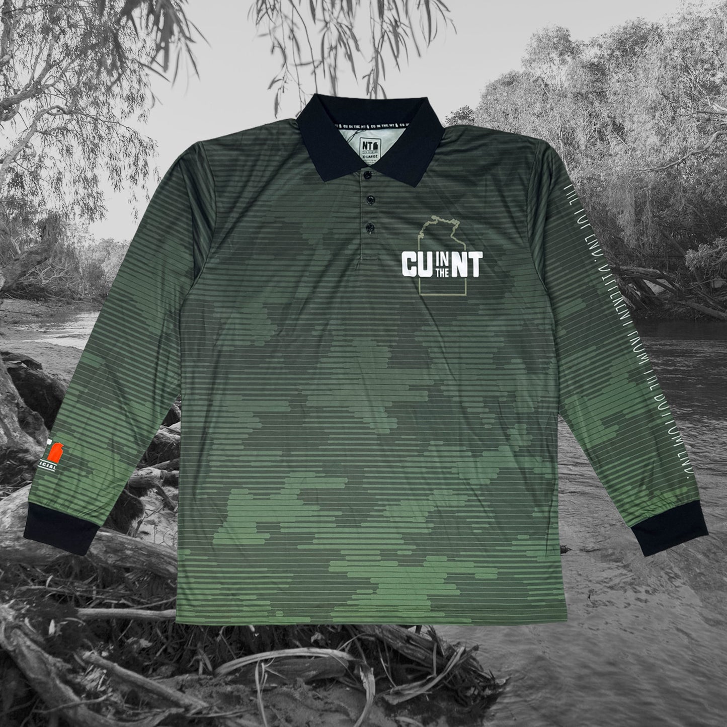 Pine Gap Camo Fishing Jersey