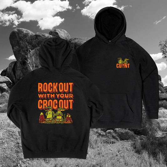 Rock Out Croc Out Hoodie Black