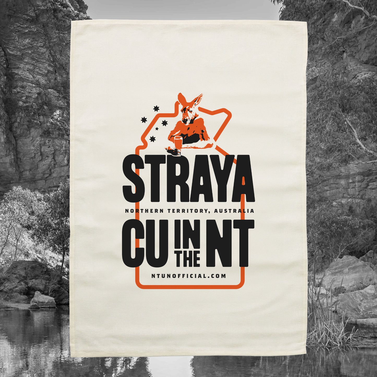 Straya 25 Tea Towel Ecru