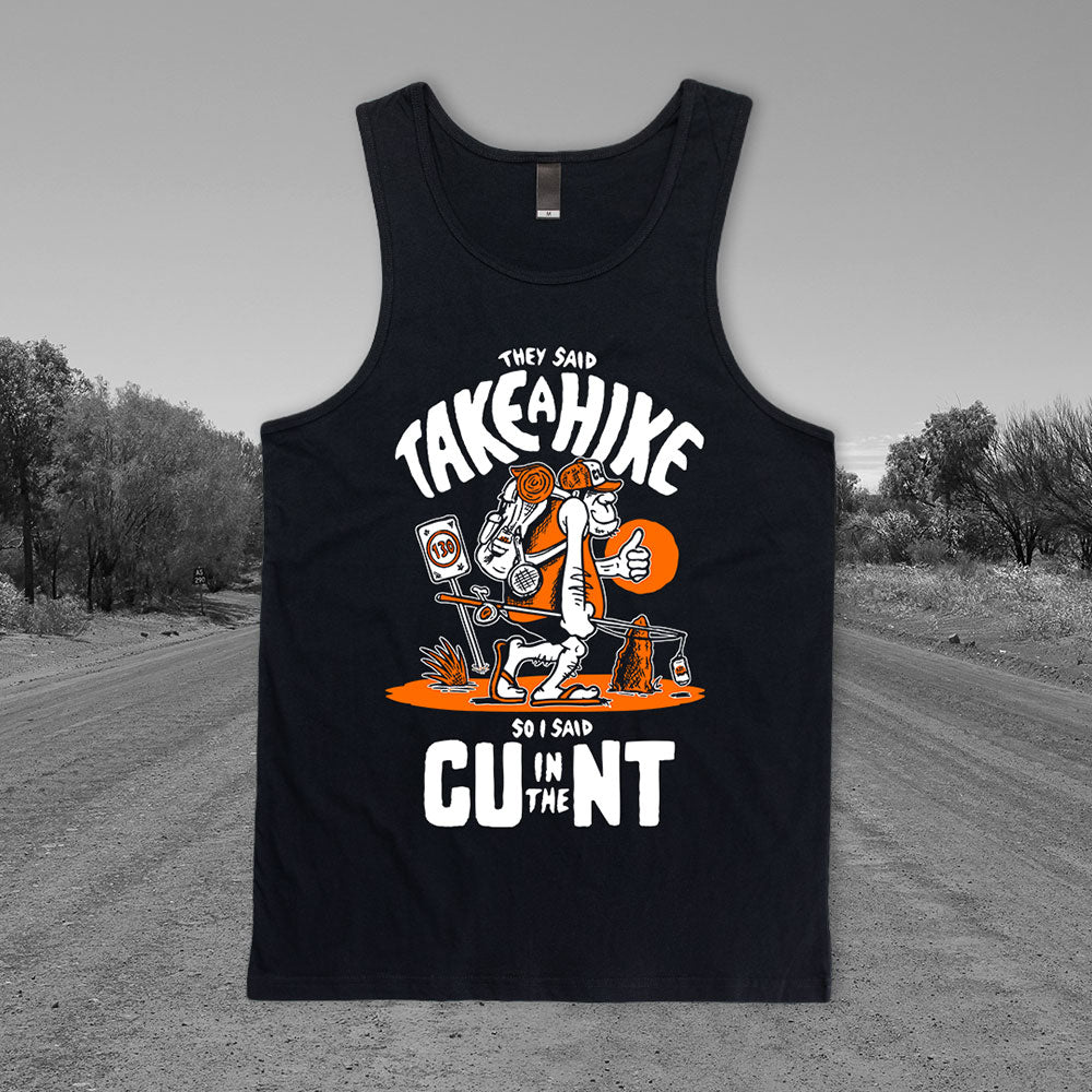 Take A Hike Singlet Black