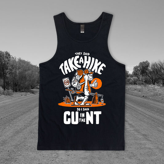 Take A Hike Singlet Black