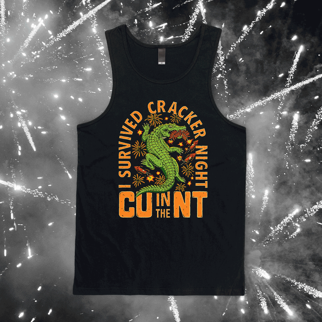 Cracker Night 26 Singlet Black