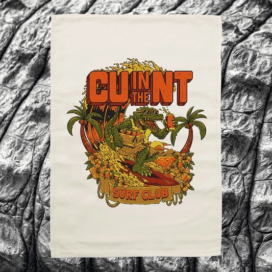 NT Surf Club Tea Towel Ecru