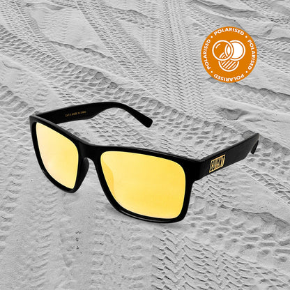 CUintheNT Sunglasses Matte Black and Yellow Sunglasses NT Unofficial