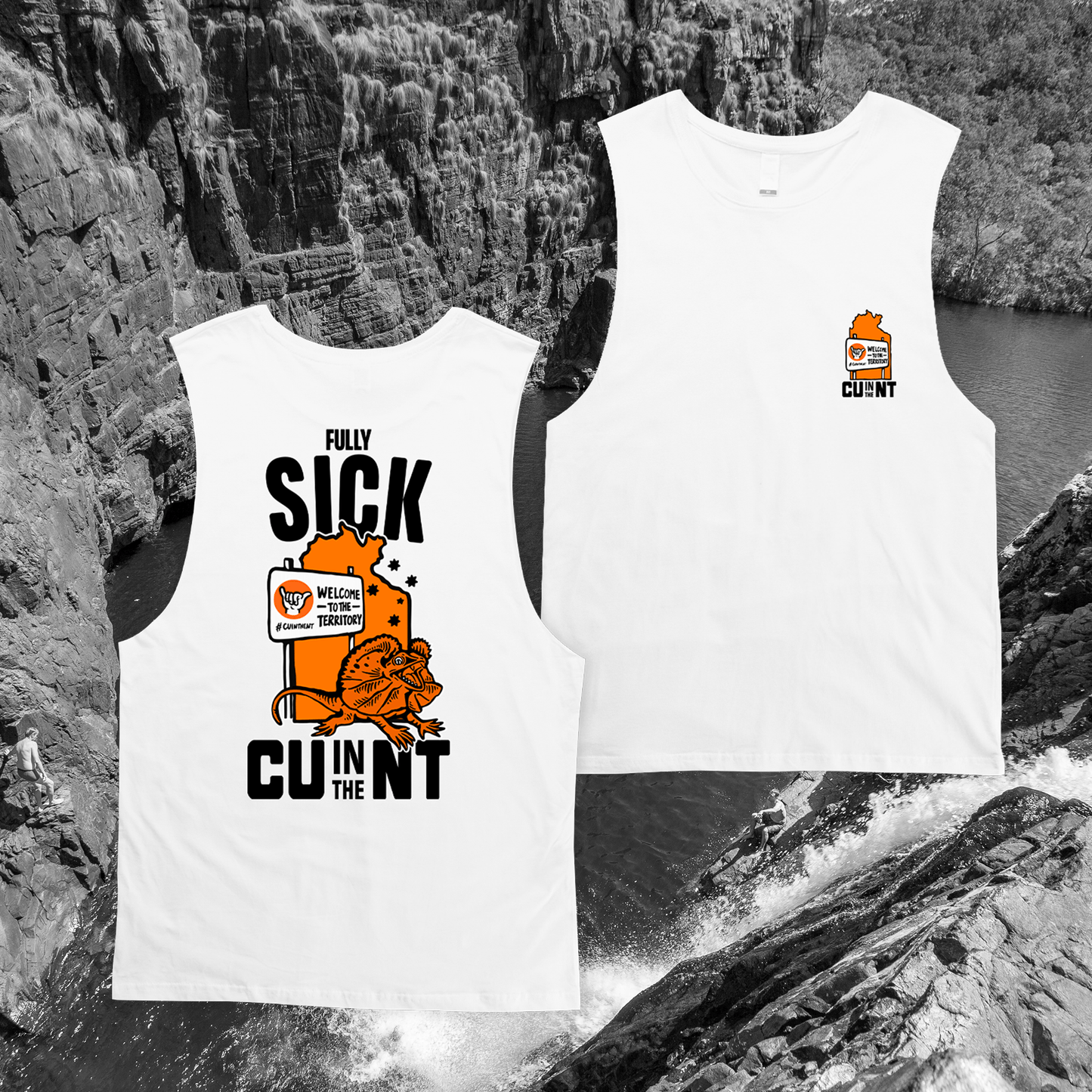 Fully Sick Muscle Tee White Muscle NT Unofficial