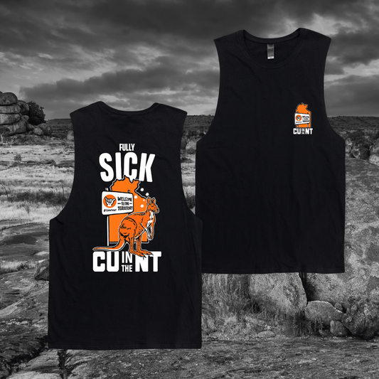 Fully Sick Roo Muscle Tee Black Muscle NT Unofficial