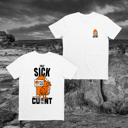 Fully Sick Roo Tee White Shirts NT Unofficial