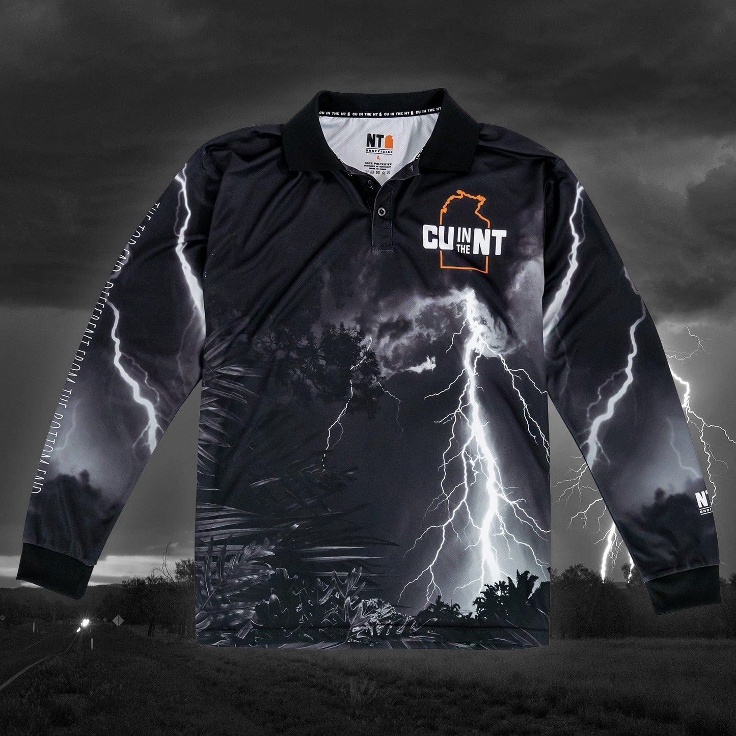 Monsoon Black Fishing Jersey Fishing Jersey NT Unofficial