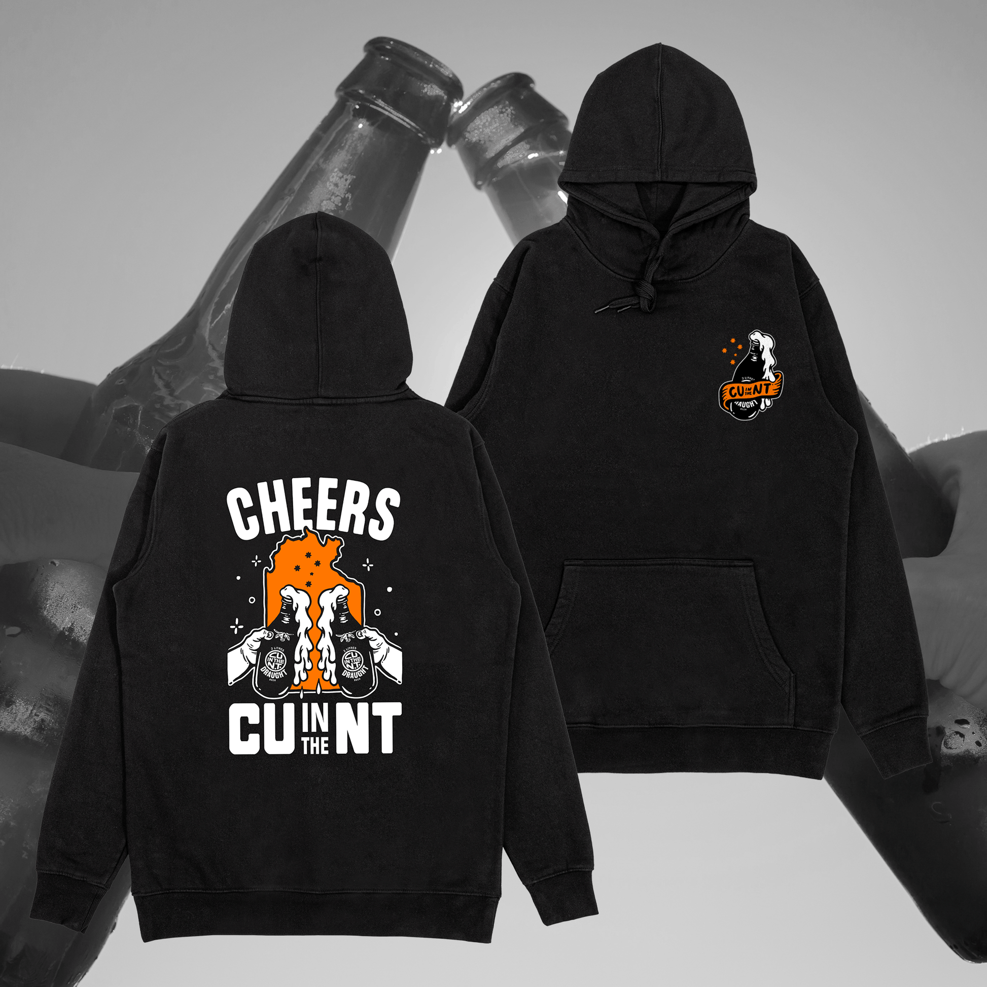 NT Cheers Hoodie Black Hoodie NT Unofficial