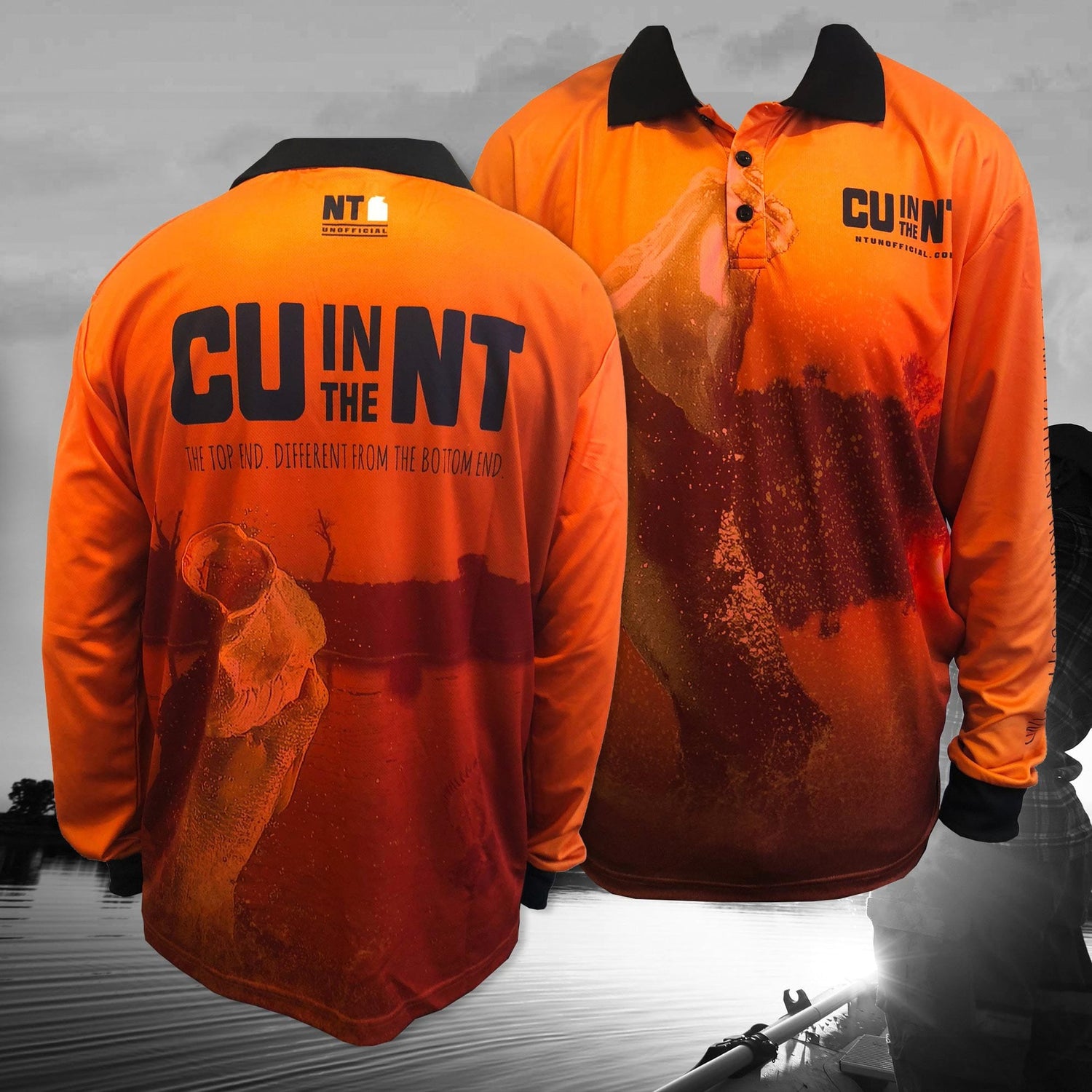 Orange Barra Fishing Jersey NT Unofficial