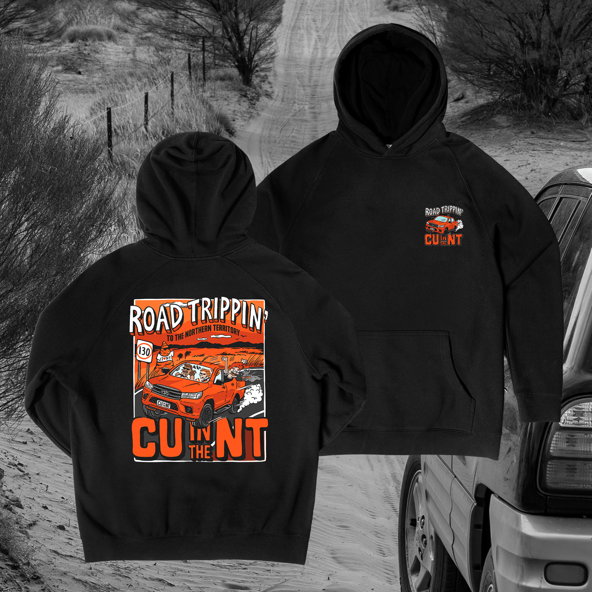 Road Trippin Hoodie Black Hoodie NT Unofficial