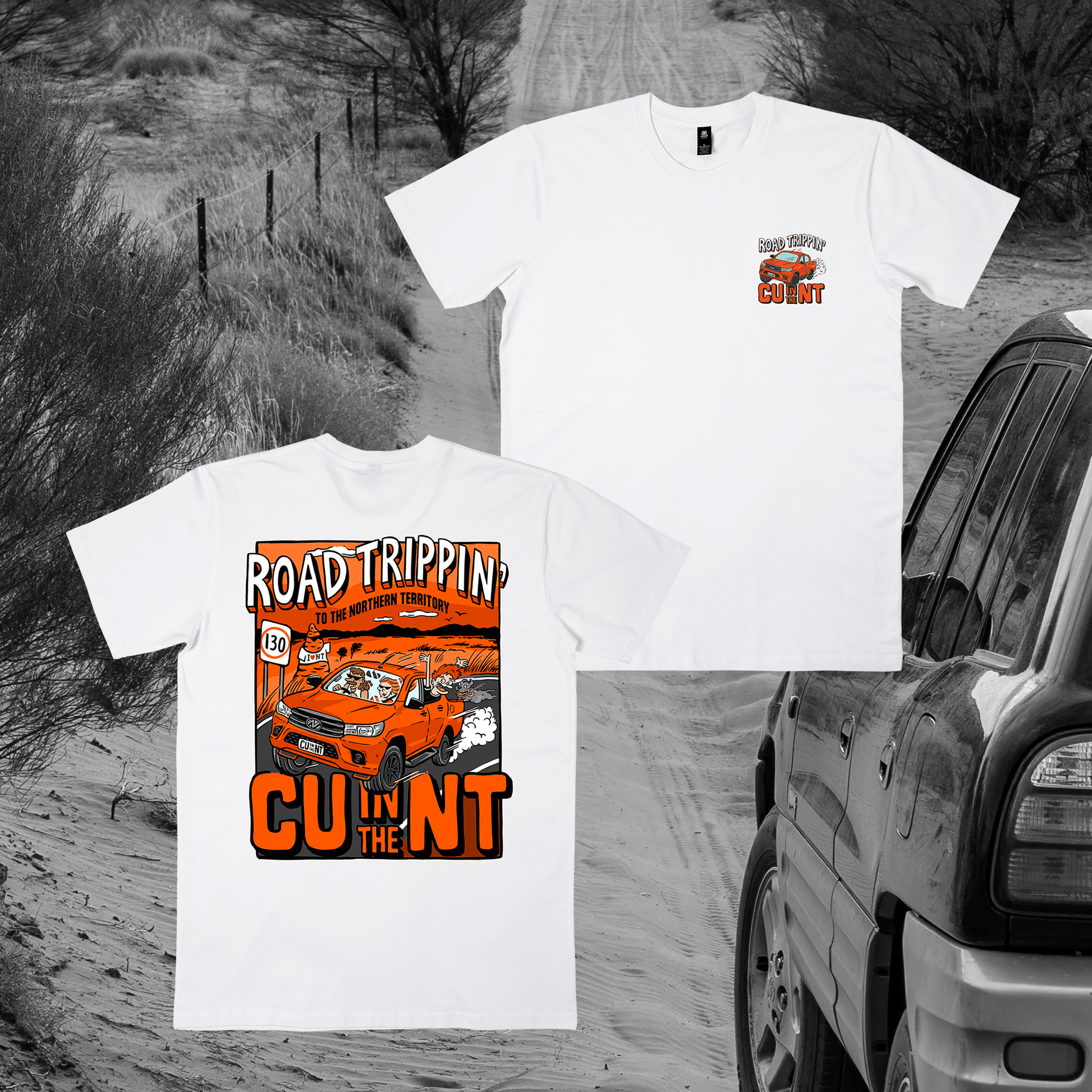 Road Trippin Tee White Shirts NT Unofficial