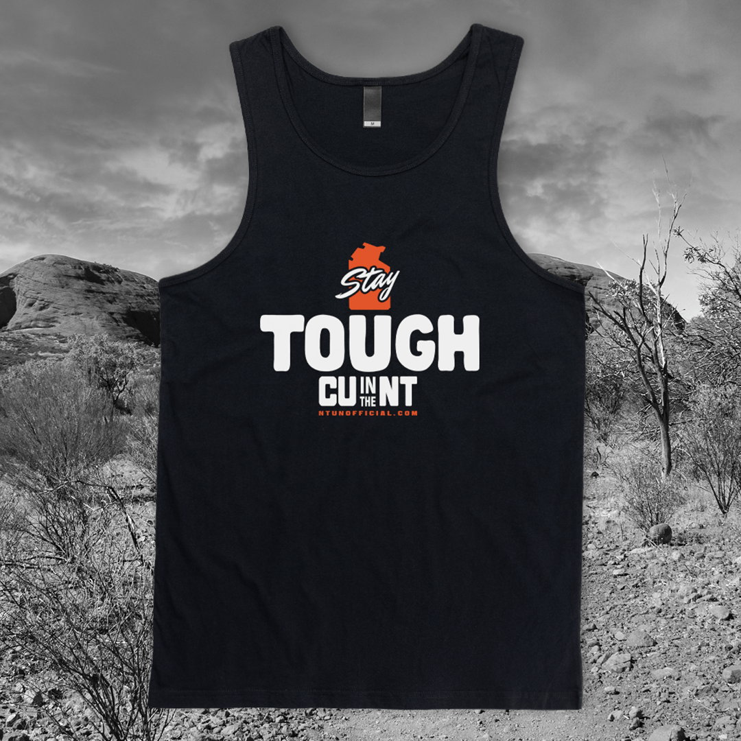 Stay Tough - Black Singlet Singlets NT Unofficial
