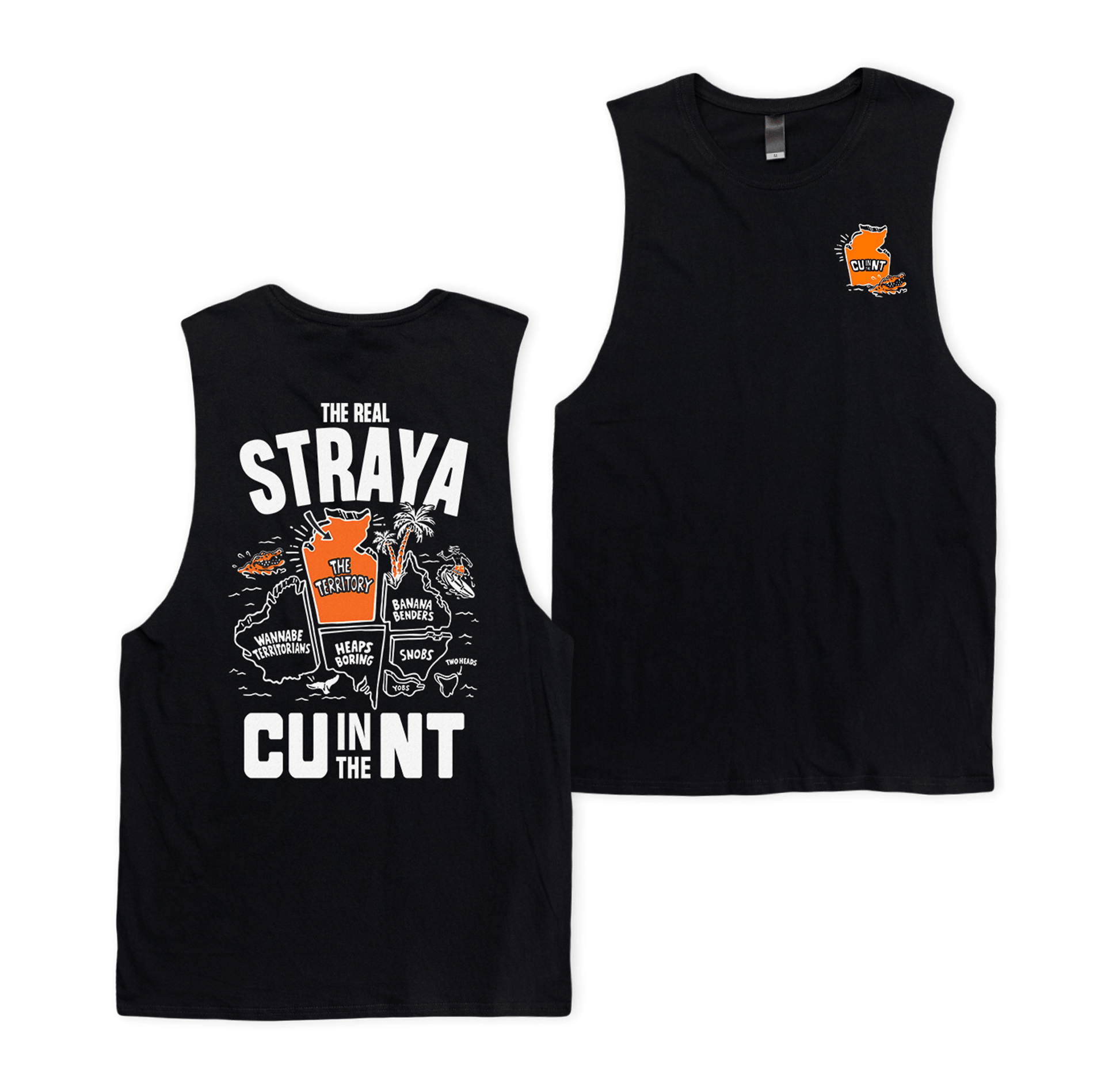 Straya 2025 Muscle Tee Black – NT Unofficial