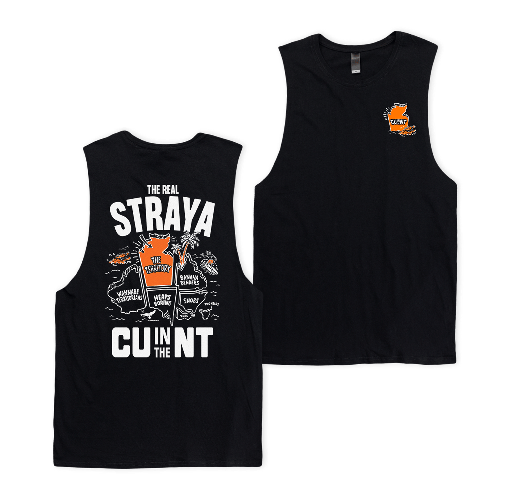 Straya 2025 Muscle Tee Black Muscle NT Unofficial