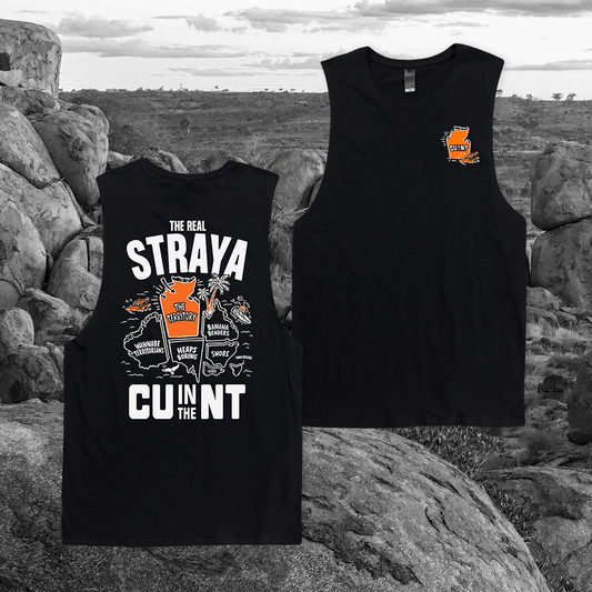 Straya 2025 Muscle Tee Black Muscle NT Unofficial