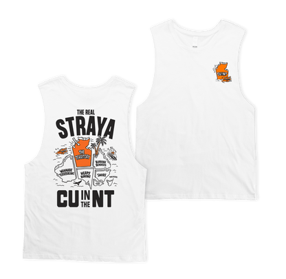 Straya 2025 Muscle Tee White Muscle NT Unofficial